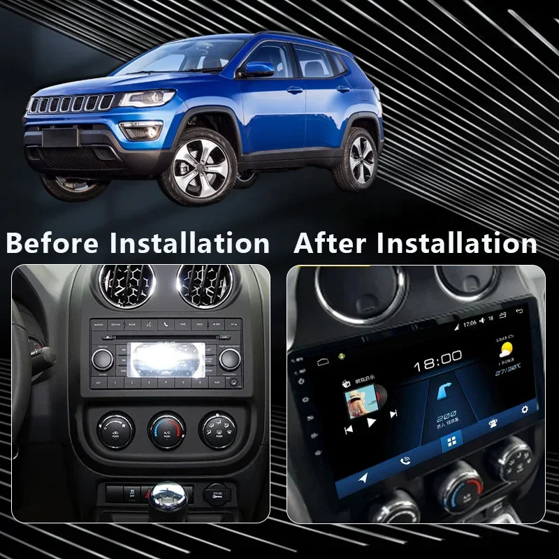 MAMSM Android 12 Car Radio For JEEP Compass Patriot 2010-2016 Multimedia Video Player Navigation Stereo GPS 4G Carplay Autoradio