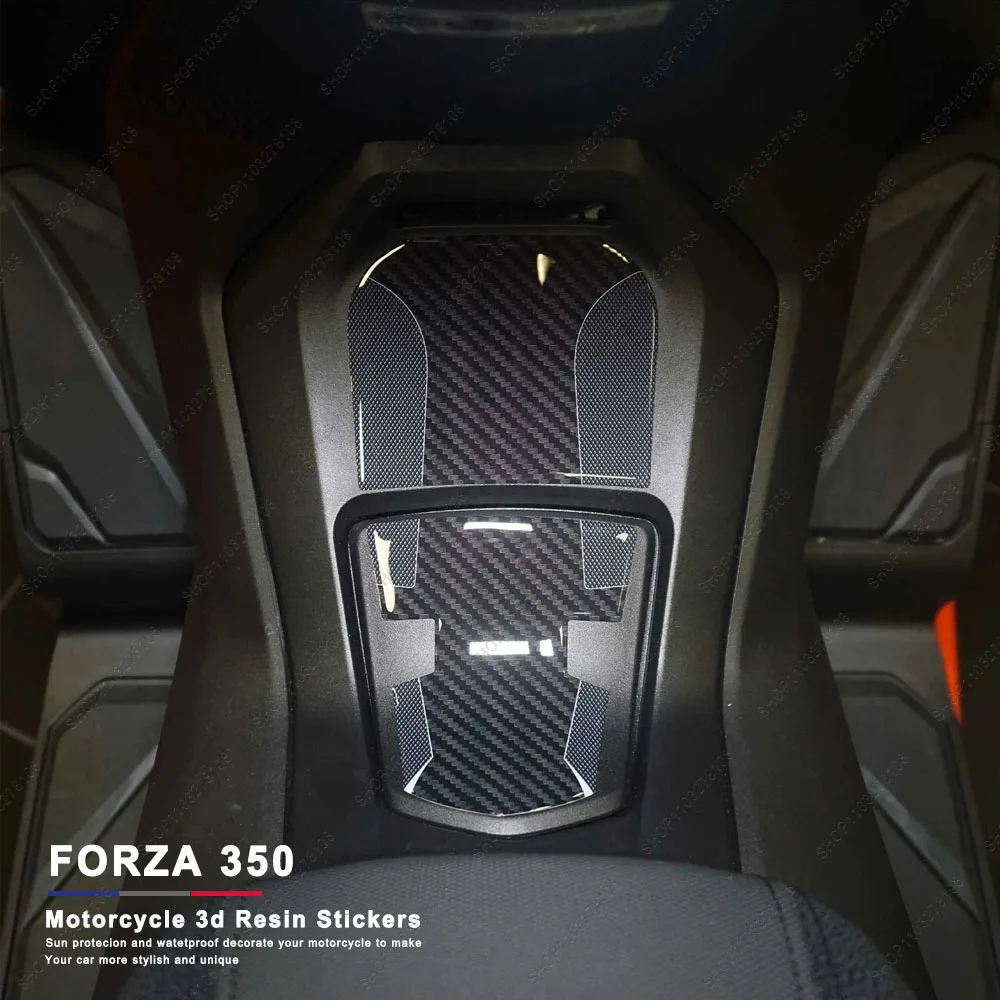 

3D Gel Resin Stickers Motorcycle Fuel Tank Pad Protectors Decals Waterproof Scratch-Resistant for Honda Forza 350 2022-2025 2023