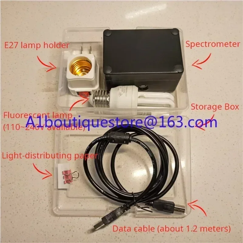 Absorption Spectrum, Based on Theremino Little Garden DIY Spectrometer, Measure LED