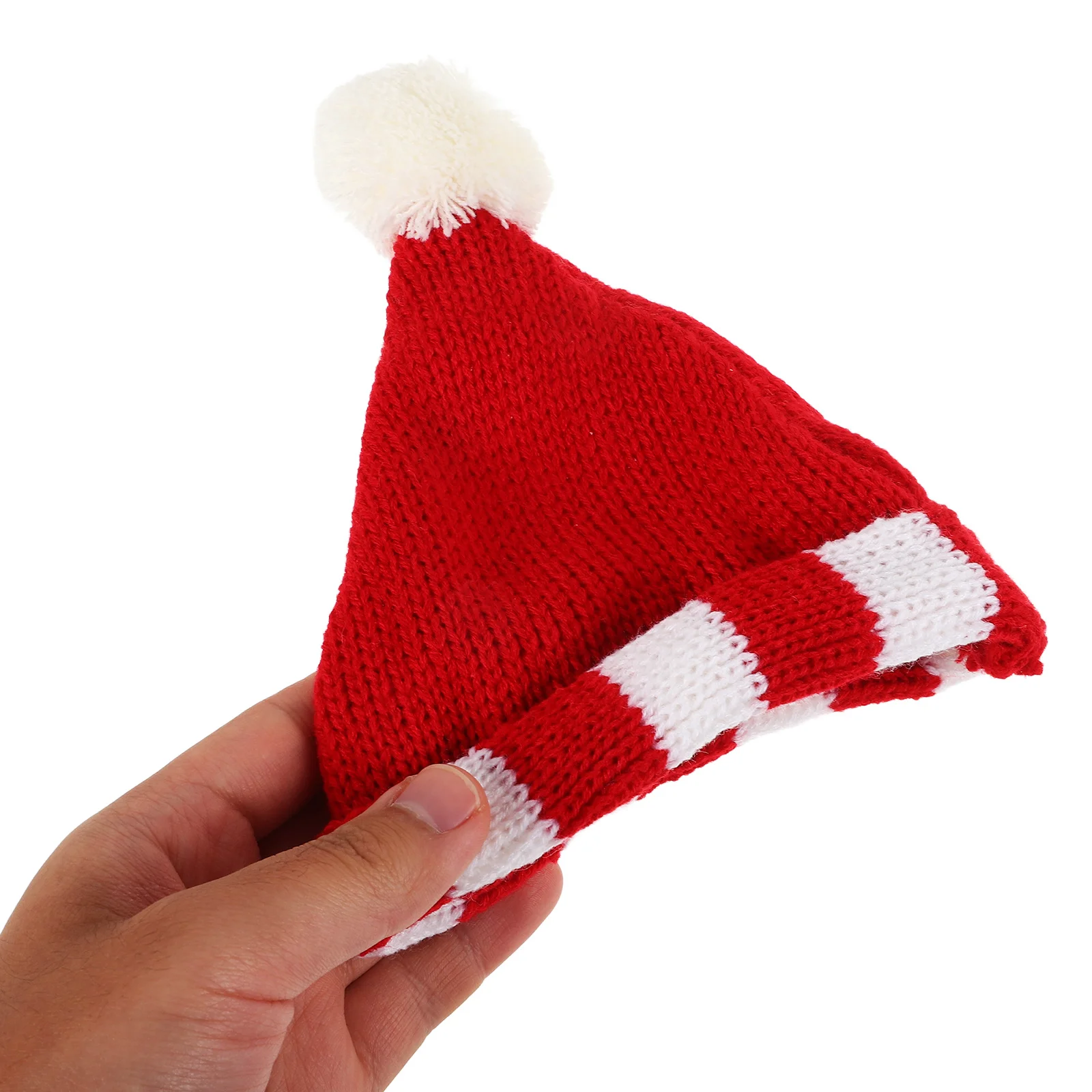 Mini Czapki Dziane Wykwintne Czapki z Wełnianej Włóczki Materiały do Rękodzieła DIY Kreatywne Dekoracje Świąteczne Akcesoria Spinki do Włosów Broszki