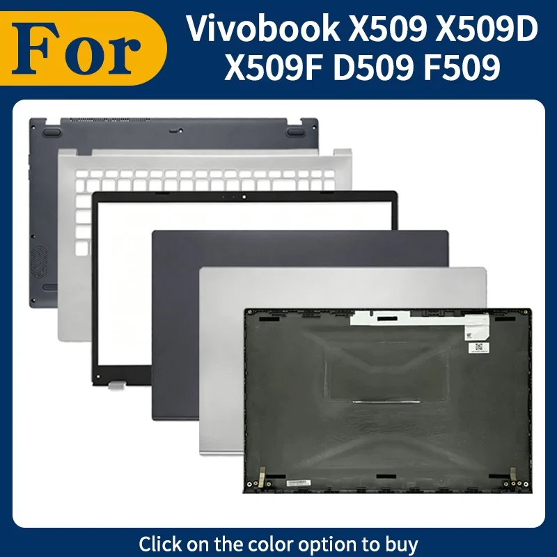 Silver/Gray New Cover For X509 X509D X509F D509 F509 M509D FL8700 LCD Back Cover Front Bezel Hinges