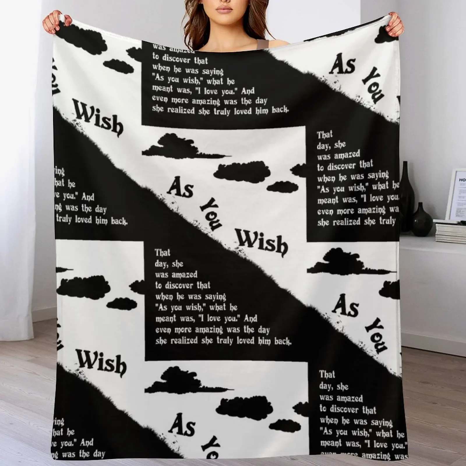 As you wish - The princess bride Throw Blanket Anti Shedding Soft Fuzzy Blanket for Home