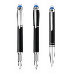 Luxury MB Space Exploration Blue Planet  Rollerball Fountain Ballpoint Pen Metal Resin Stationery With Serias Number