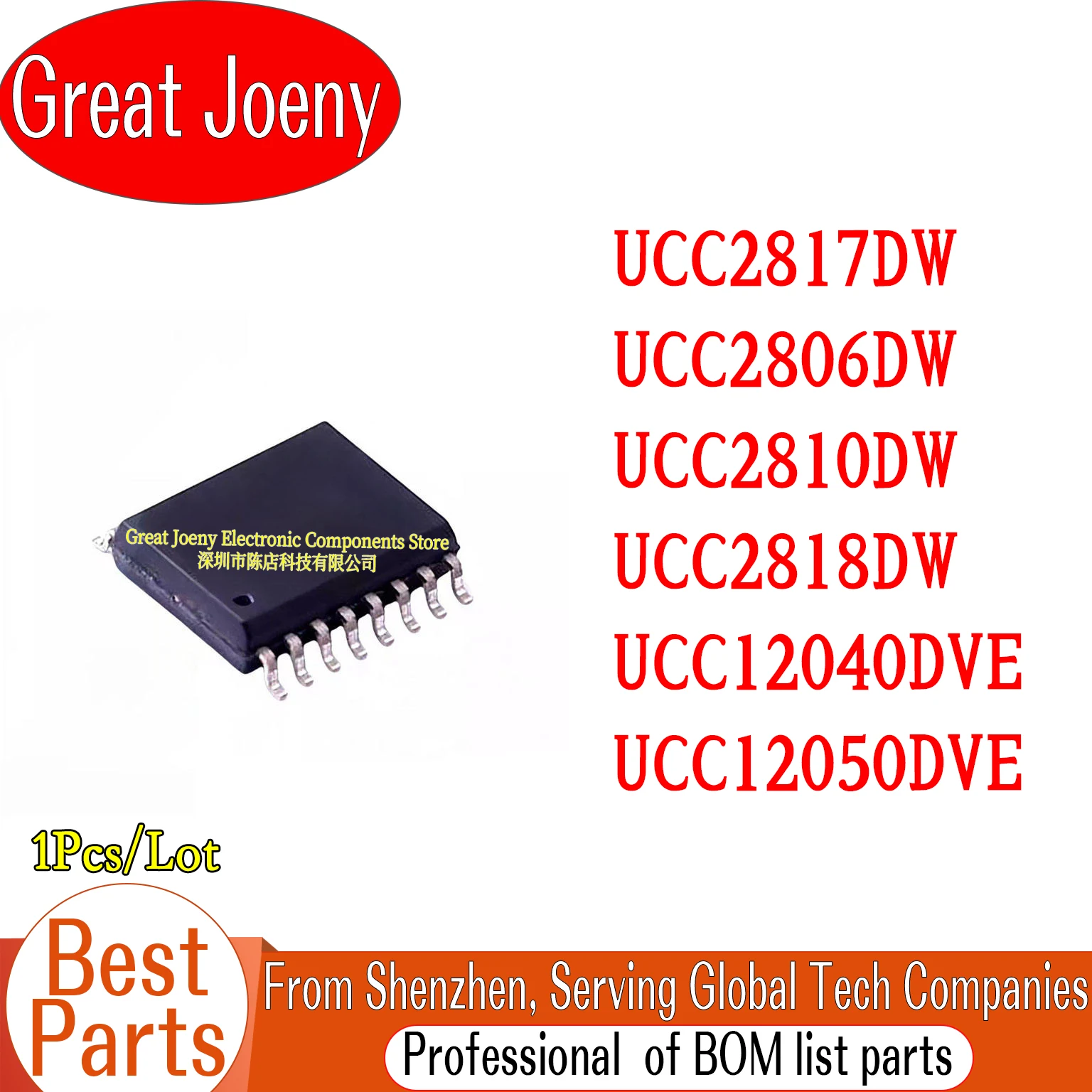 

UCC2817DW UCC2806DW UCC2810DW UCC2818DW UCC12040DVE UCC12050DVE UCC12040 UCC12050 IC Chipset SOP-16