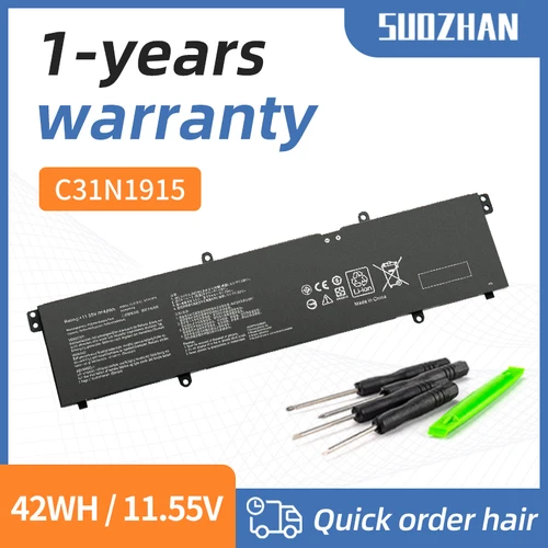 Imagen 1 del producto SUOZHAN B31N1915 C31N1915 batería del ordenador portátil para Asus ExpertBook B1 B1400 B1 B1500 BR1100CKA BR1100FKA BR1100CKA-GJ0100RA 42Wh