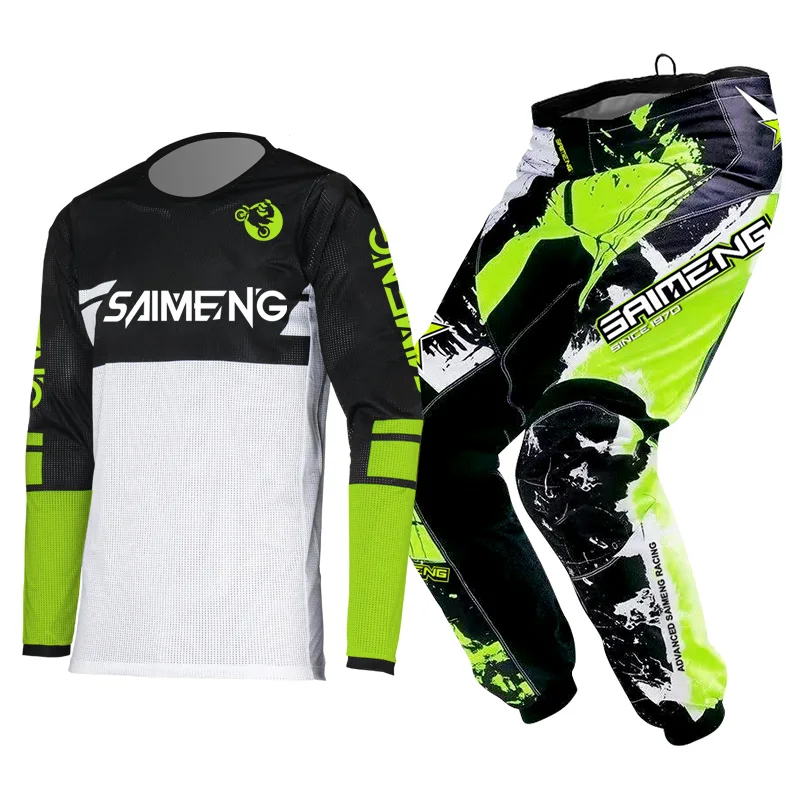 motorcycle suit cross child Enduro 3 4 5 6 7 8 9 10 11 12 year motocross jersey and pant kid off-road mx mtb