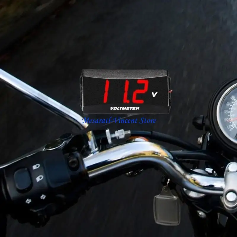 A70F Digital Voltmeter Battery Monitor Meter Gauge DC12-80V for Golf Cart Motorcycle Scooters