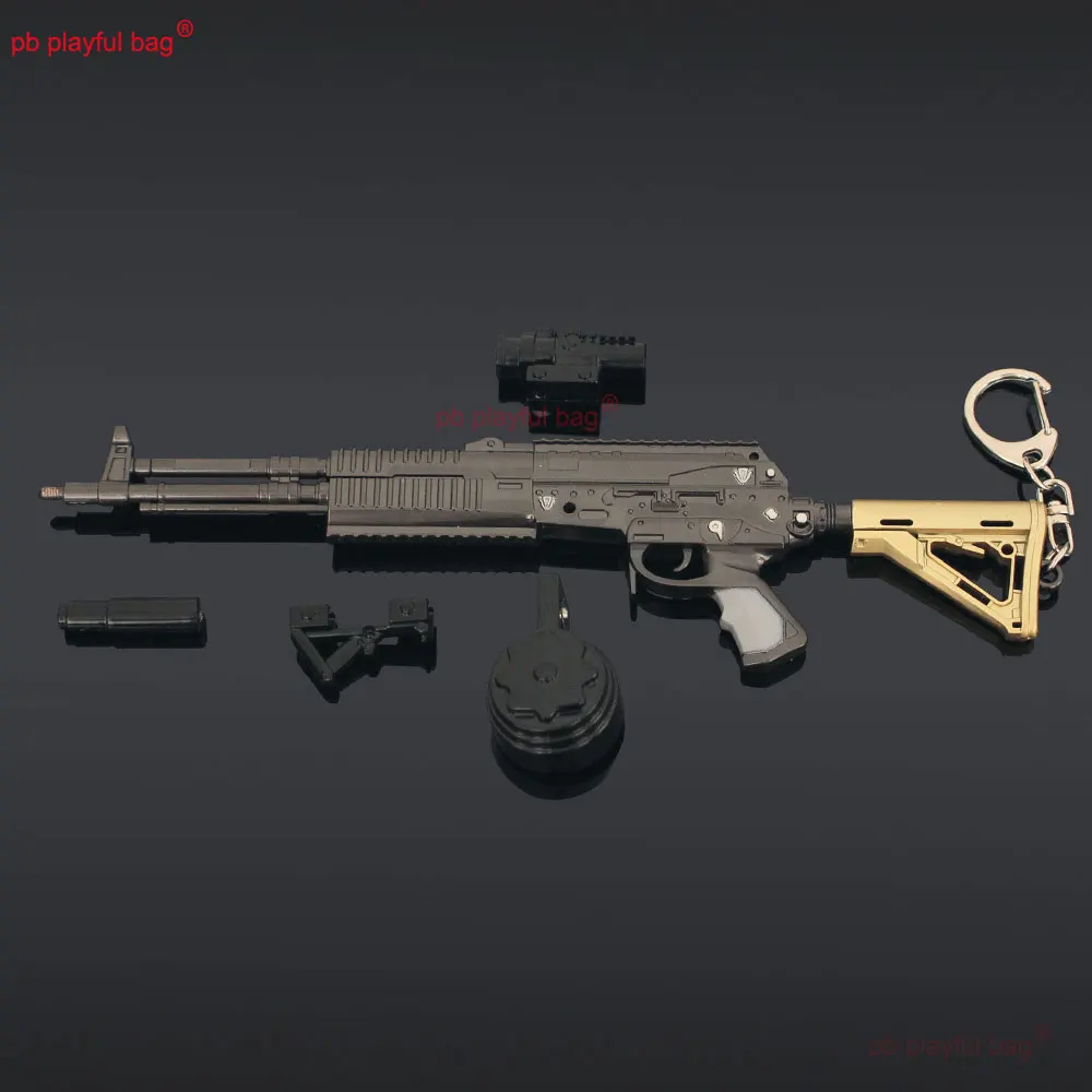 AEK – modèle de fusil en métal de 22cm, jouet, figurine d'action CS, arme de jeu, porte-clés en alliage, pendentif, cadeau de noël, jouet pour enfants, artisanat ZG390