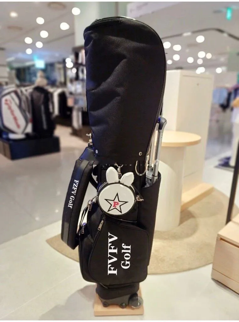 2025 Korean Brand Golf Bag Men's And Women's Pulling Wheel Bag Standard Waterproof Large Capacity Bag