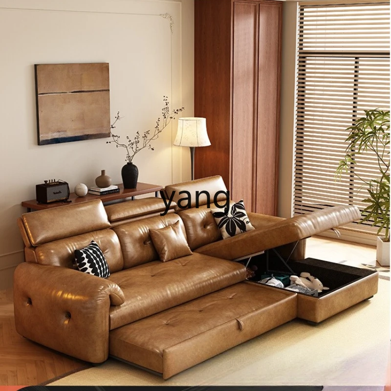 

LH Vintage Style Sofa Bed Dual-use Corner Sofa Small Apartment Comfortable