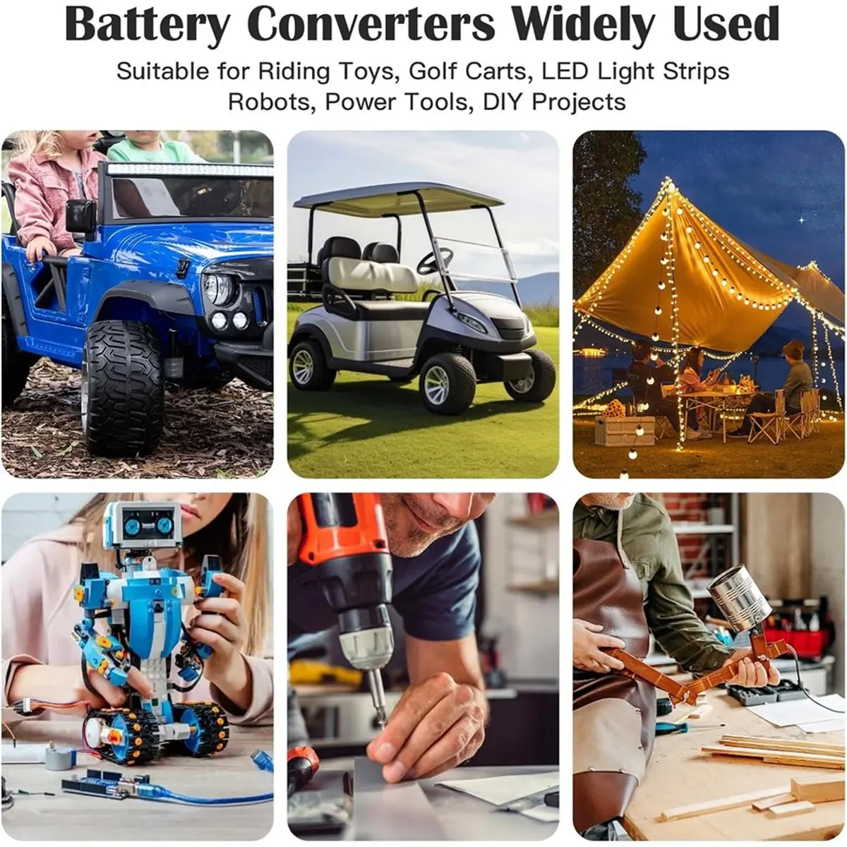 AA19 18v to 12v Step Down Converter,for Milwaukee M18 Battery Adapter,DC 12V 20A 240W Buck Converte,Multifunctional Design