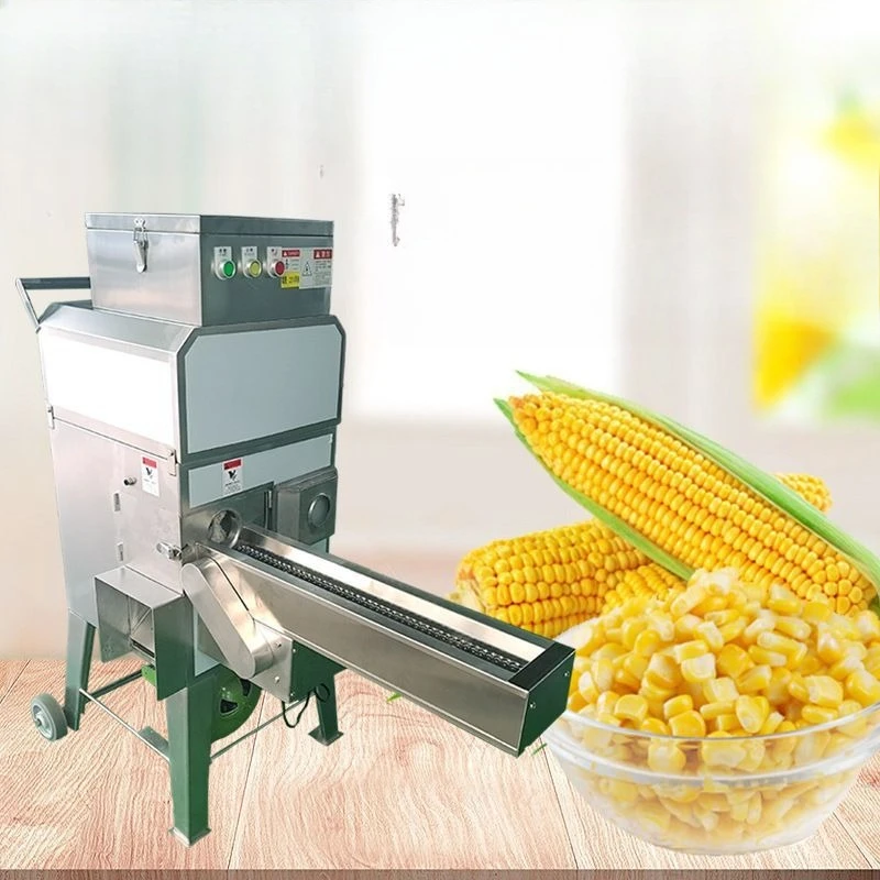 Automatic fresh corn threshing machine Commercial tender bud rice granulator Raw stick threshing Fresh corn kernels