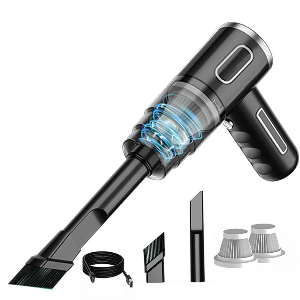 

Handheld Car Vacuum Cleaner Large Capacity Battery Real Time Display Compact And Portable Corners And Crevices