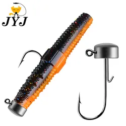 JYJ 10pcs/lot 1.5g-6g NED jigging fishing hooks for soft grub worm using ,fishing tackle hook lure bait