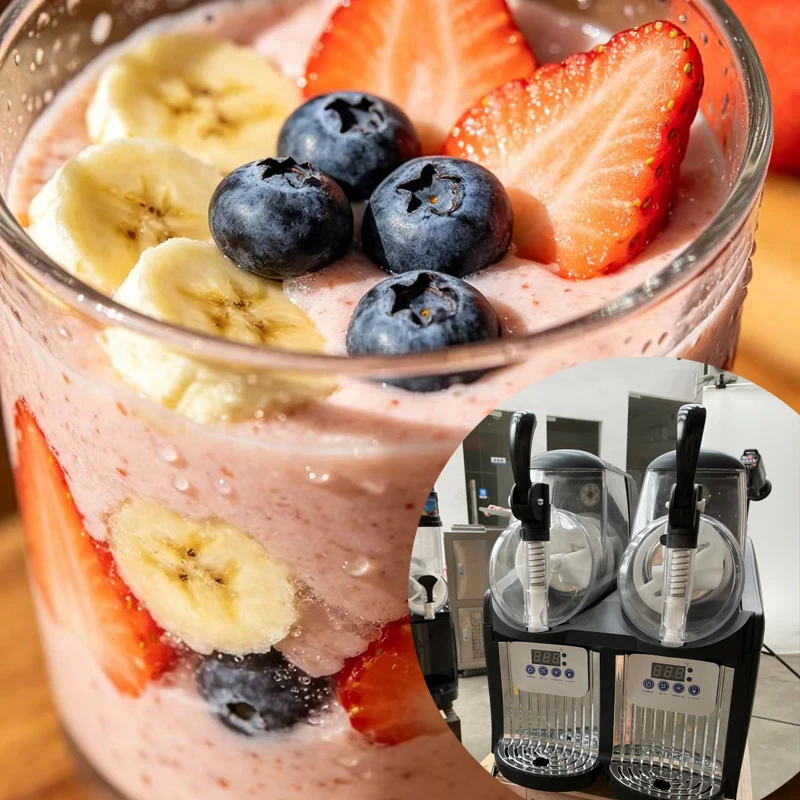 Nostalgia Professional Frozen Slush Machine 2.8 Liter Blender, Premium Quality Smoothies or Slushies For Kitchen Countertops