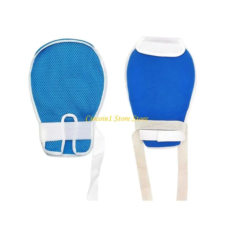 

A3PC Injury Prevention Gloves Mesh Construction Adjustable Wrist Straps Breathable Design For Secure Comfortable Restraint