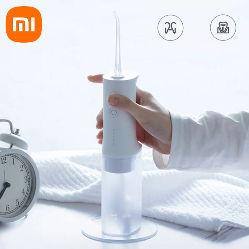 

Xiaomi Oral Irrigator 4Nozzle 140PSI 0.6mm Portable Four Mode Dental Teeth Whitening Flosser Waterproof Cleaner Waterpulse Flush