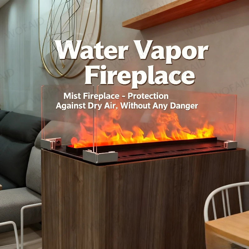 

3D Atomized Fireplace Decoration with Colorful Flame ECO Intelligent Indoor Evaporative Fireplace As A Gift Minimalist Design
