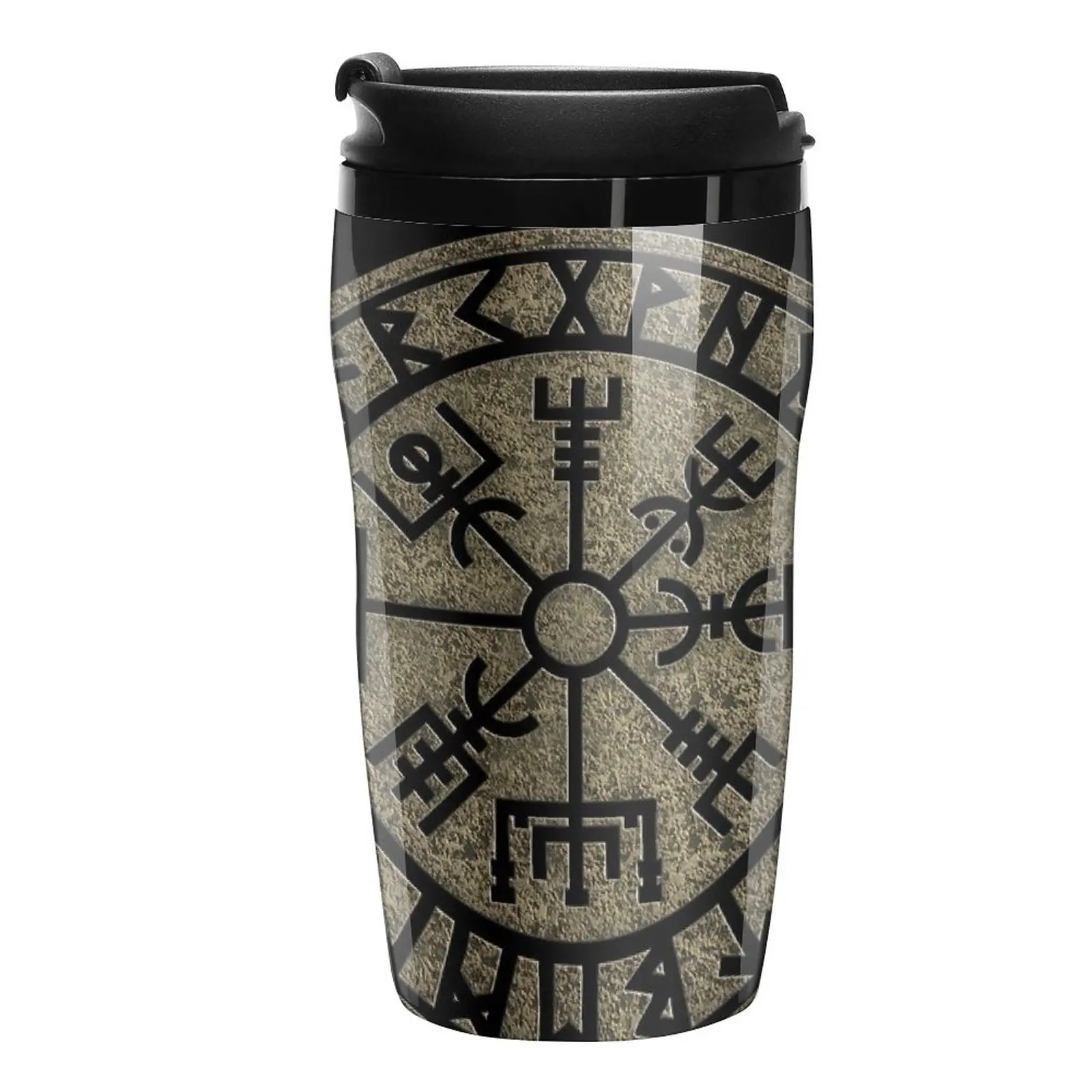 

New Vegvisir, viking compass, Norse, symbol, protection, nordic, vikings Travel Coffee Mug Thermos Coffee Luxury Coffee Cup