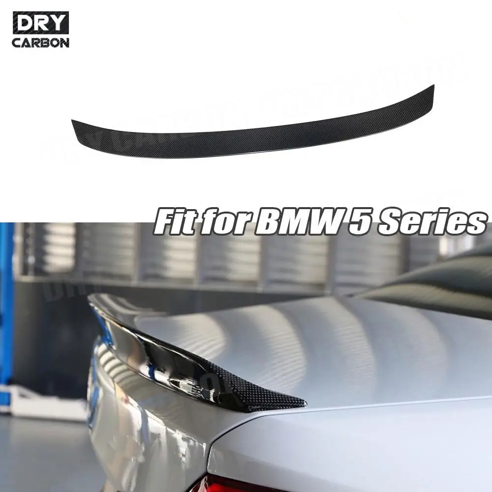 

Dry Carbon Fiber Rear Spoiler Duckbill Rear Trunk Wing Spoiler for BMW 5 Series G30 F90 M5 Sedan 2017-2019 3D Style Spoiler