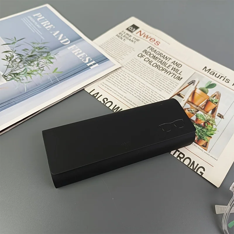 Praktische brillenkoker, antislip binnenvoering, draagbare brillenkoker met grote capaciteit, nieuwe brillenkoker, brilopslag