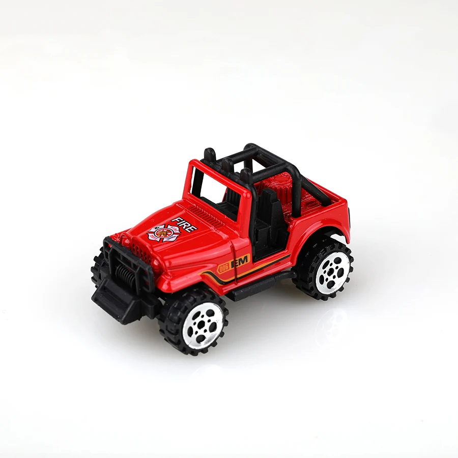 (محاصر) طقم عسكري أحمر 1/64، طقم مكون من 6 قطع، معدن مصبوب، لعبة للأولاد، لعبة جيب، نموذج منزلق، بدون سحب.