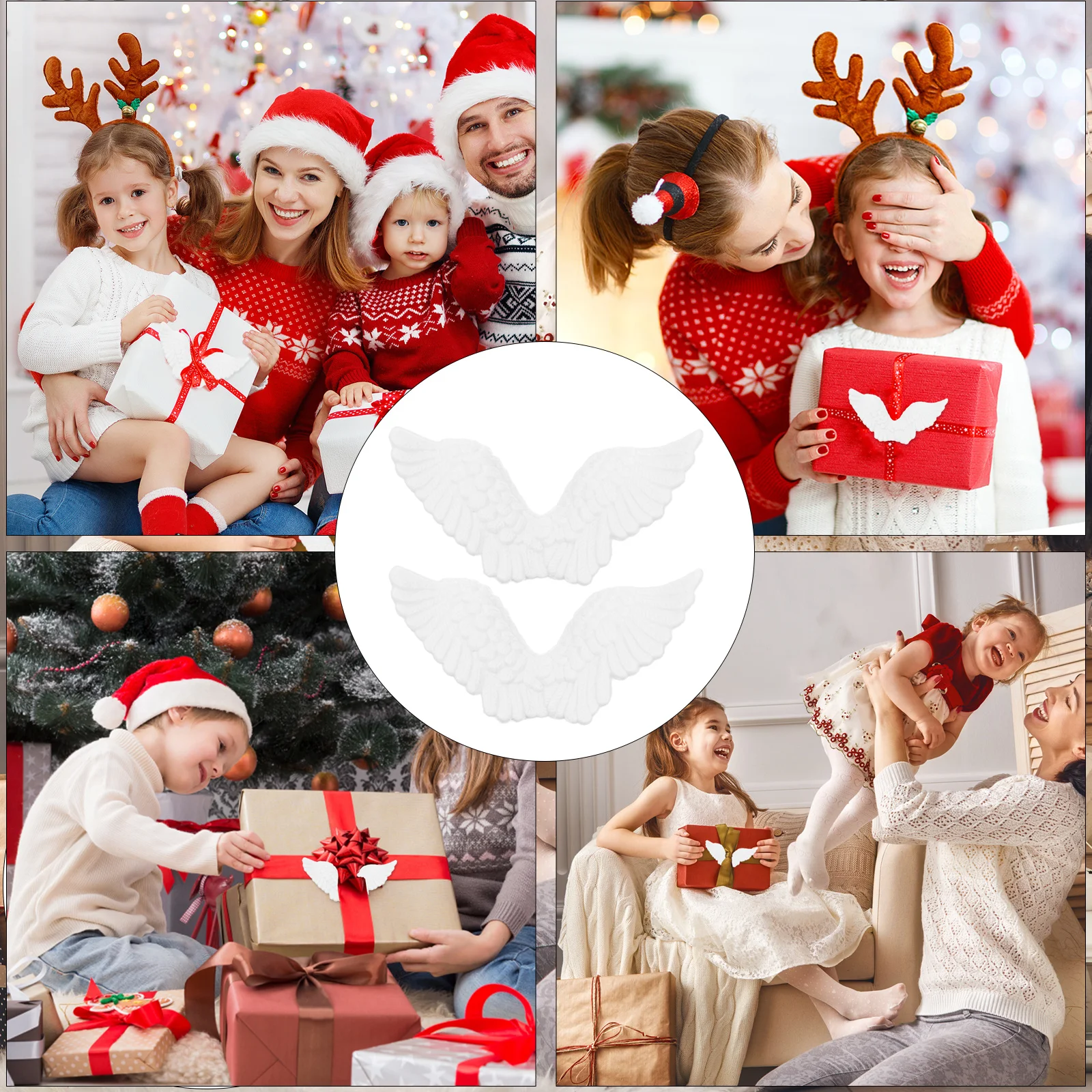 

24Pcs Unfinished Angel Wings DIY Accessories for Crafting Hats Garlands and Christmas Decorations DIY Angel Wings