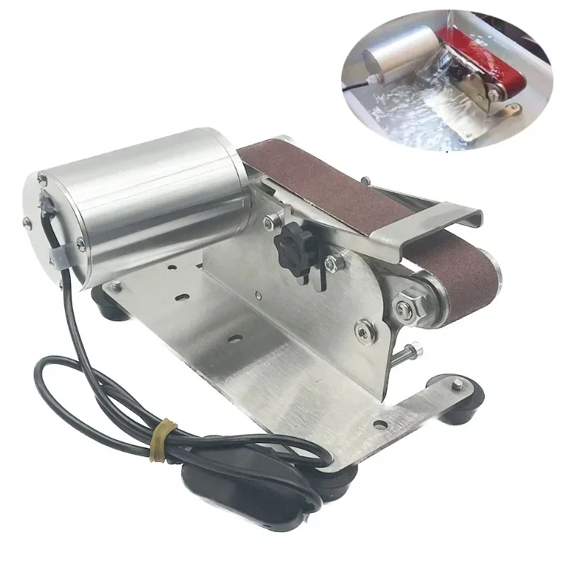 

Waterproof Belt Sander Electric Water-Cooled Belt Grinder DIY Knife Sharpener Polishing Grinding Machine Sharpening Cutter Edges