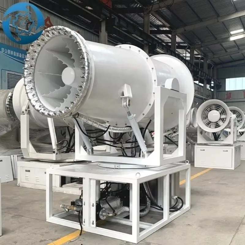 India 50 ~ 60 Degrees of Hot Weather Cooling the Use of Fog Cannon Automatic 80m Spray Equipment Ultra-fine Fog Spraying