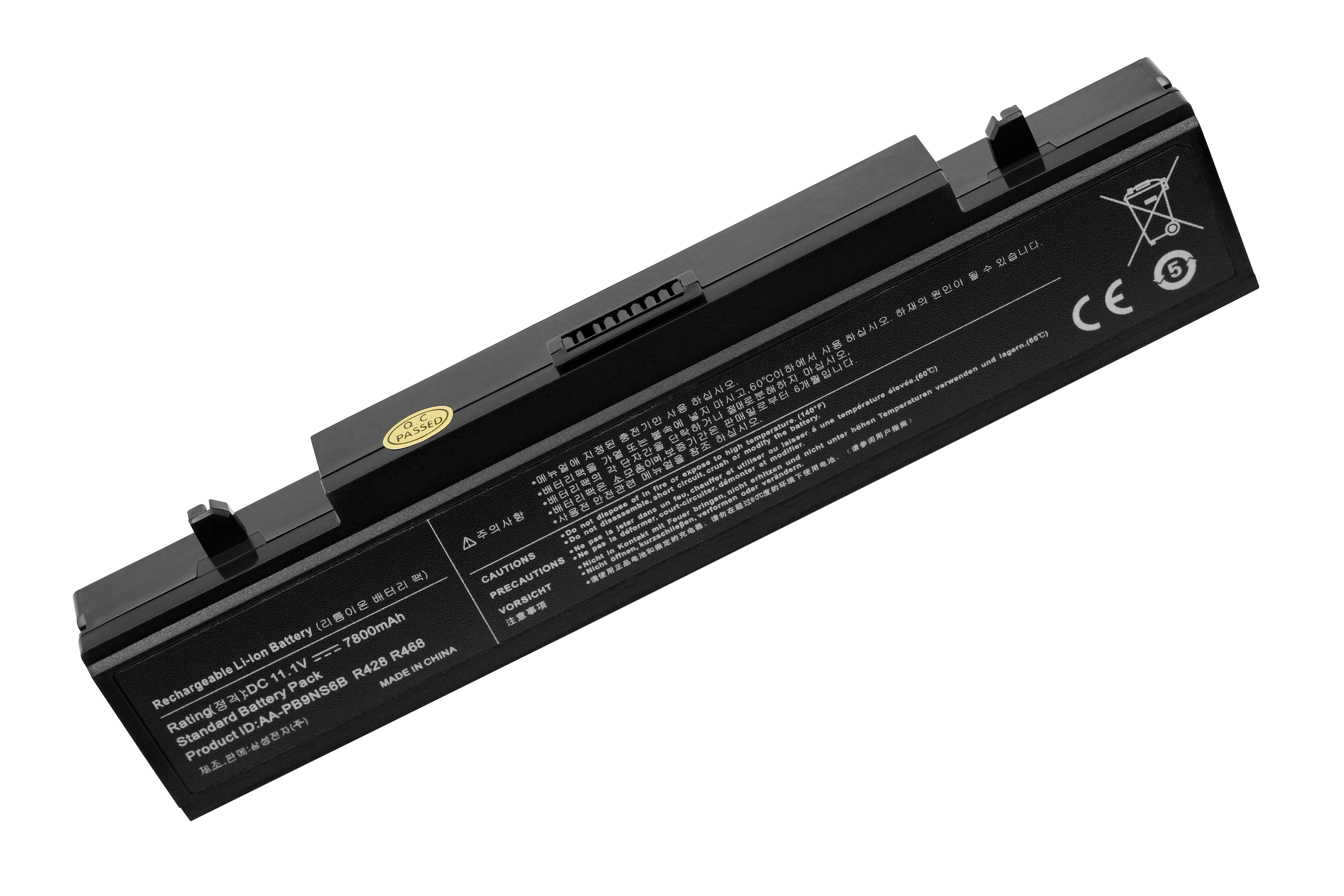 ApexWay 6600mAh 11.1 v  9 Cells  AA-PB9NS6B AA-PB9NC6B laptop battery for SAMSUNG R468 R458 R522 R580 R540 R530 R519  np350v5c