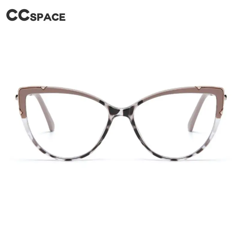 53351 Cat Eye Anti Blue Light Glasses Frames Women Optical Fashion Leopard Computer Eyeglasses