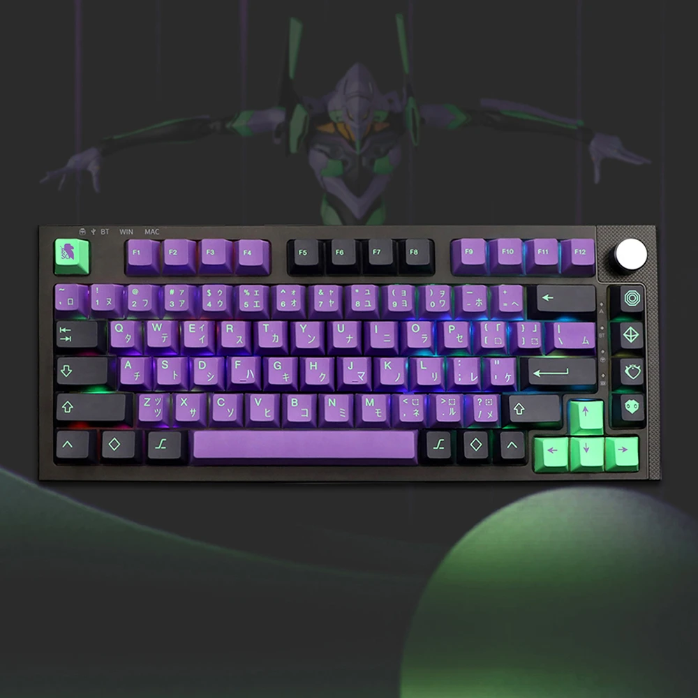 

146 Keys DYE-SUB Keycap Cherry Profile English Keycaps For MX Switch G610 K70 Mechanical Keyboard GMK Clones Mecha-01 EVA Custom