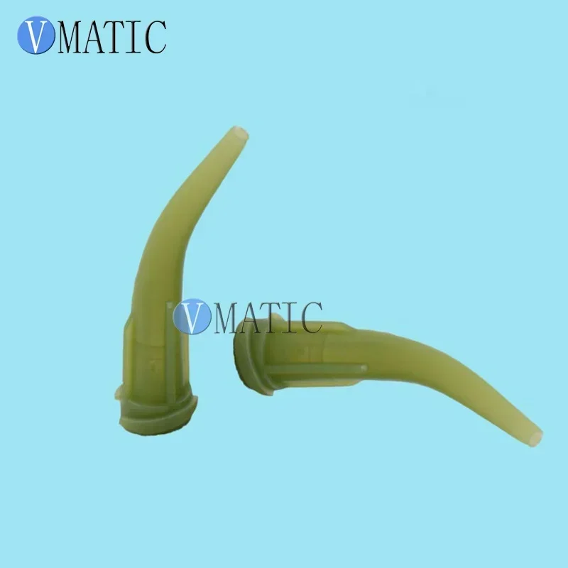 Free Shipping 100Pcs TT Tapered Dispensing Plastic Bent Needle Tips