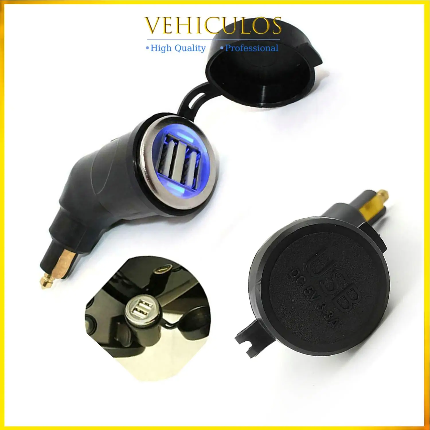 

1 шт. USB-порт для мотоцикла, адаптер для зарядного устройства, вилка цифрового дисплея для BMW F800GS R1200GS R1200RT, оборудование, аксессуары для навигации