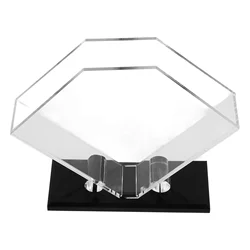 1pc Clear Acrylic Napkin Rack Standing Napkin Shelf Dining Table Napkin Holder Paper Tissue Dispenser Tabletop Napkin Stand