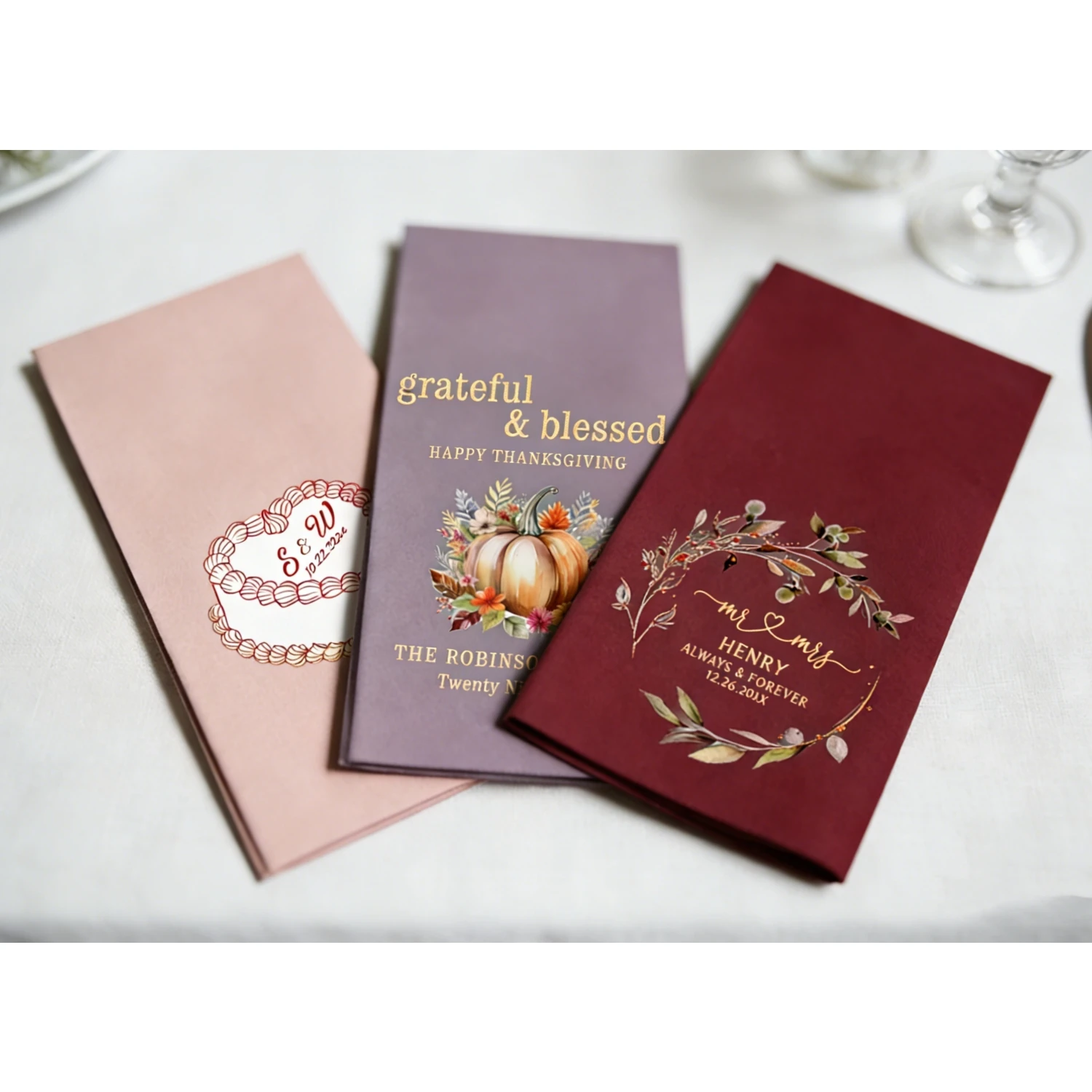 

80 шт. одноразовых персонализированных салфеток Sheepsew, имитирующих лен, с золотым фольгированным принтом, для свадеб, ужинов, вечеринок и банкетов