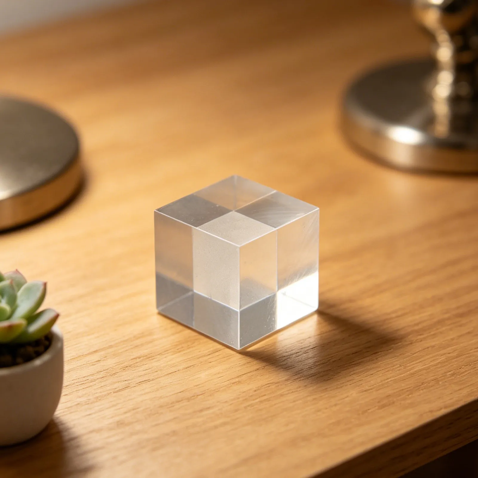 

4Pcs Transparent Acrylic Trophy Pedestal Base 1x1x1 Inch Clear Display Block for Jewelry Cosmetics Collectibles Photography Food