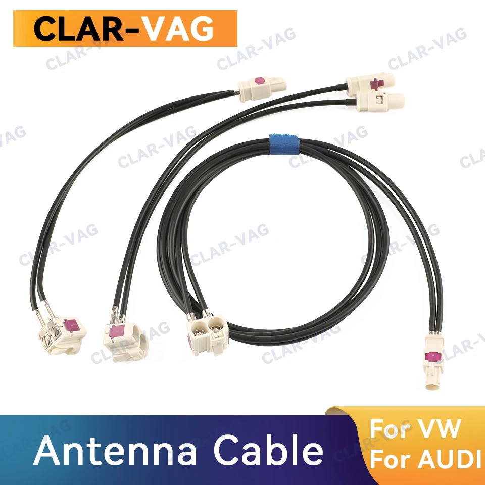 Car Antenna 2 Female To 1 Male Adapter Cable 2 Female To 2 Male Adapter Cable For VW RCD330 410 440 360 RNS510 RCD510 RNS315