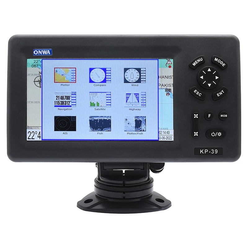 ONWA KP-39 7inch ONWA marine GPS Chart plotter (with K-Chart Map Chart  sea) Chart Plotter Marine GPS Navigator