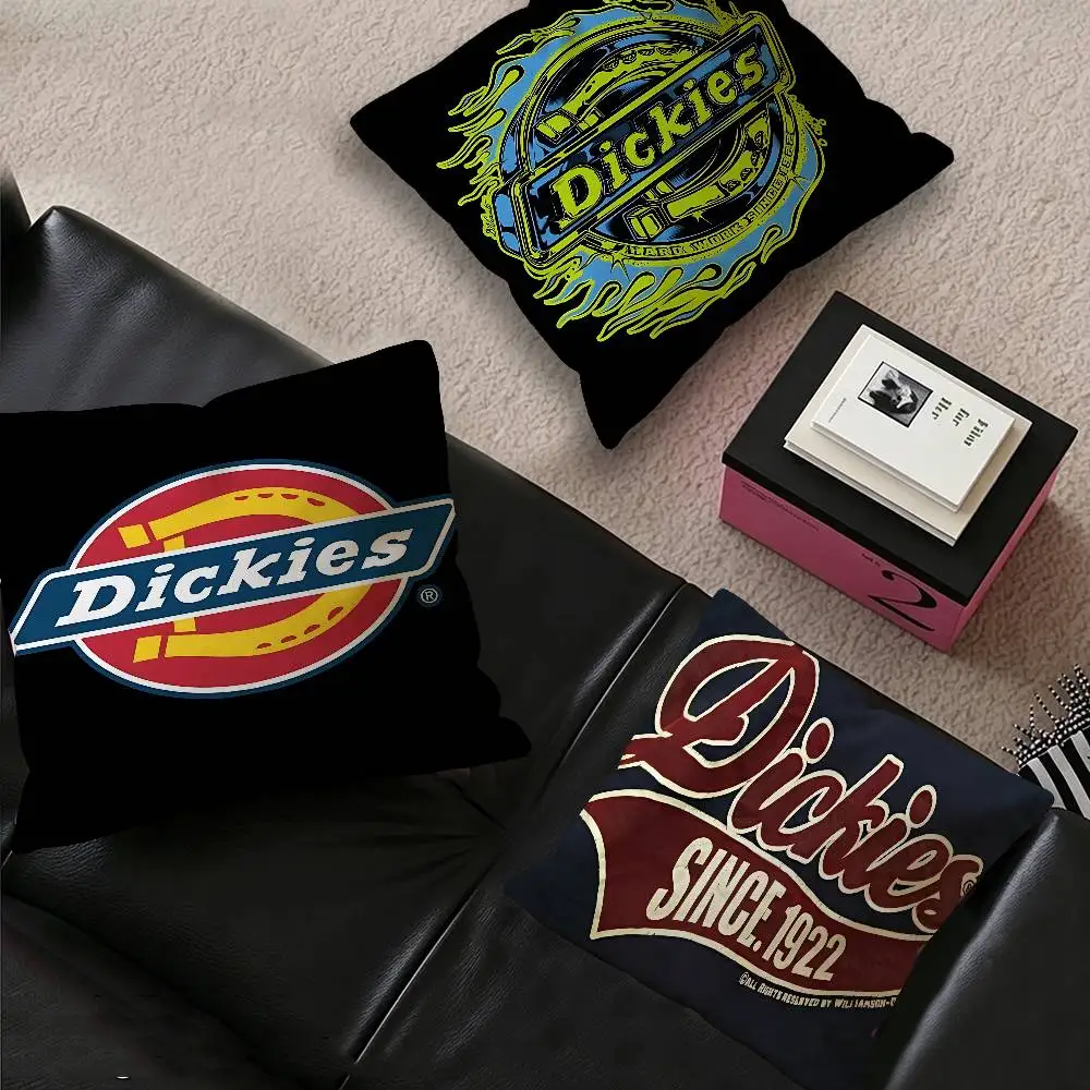 D-Dickies Logo Maple Design Cushion Cover Happy Autumn Harvest decor Holiday Decorati Pillow Cover