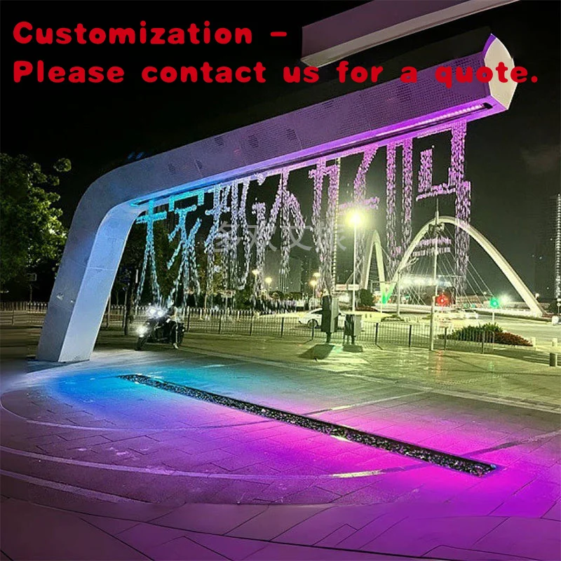 custom.Intelligent Digital Curtain Wall Landscape Landmark Park Playground Projection Amusement Fun Facility Commercial De