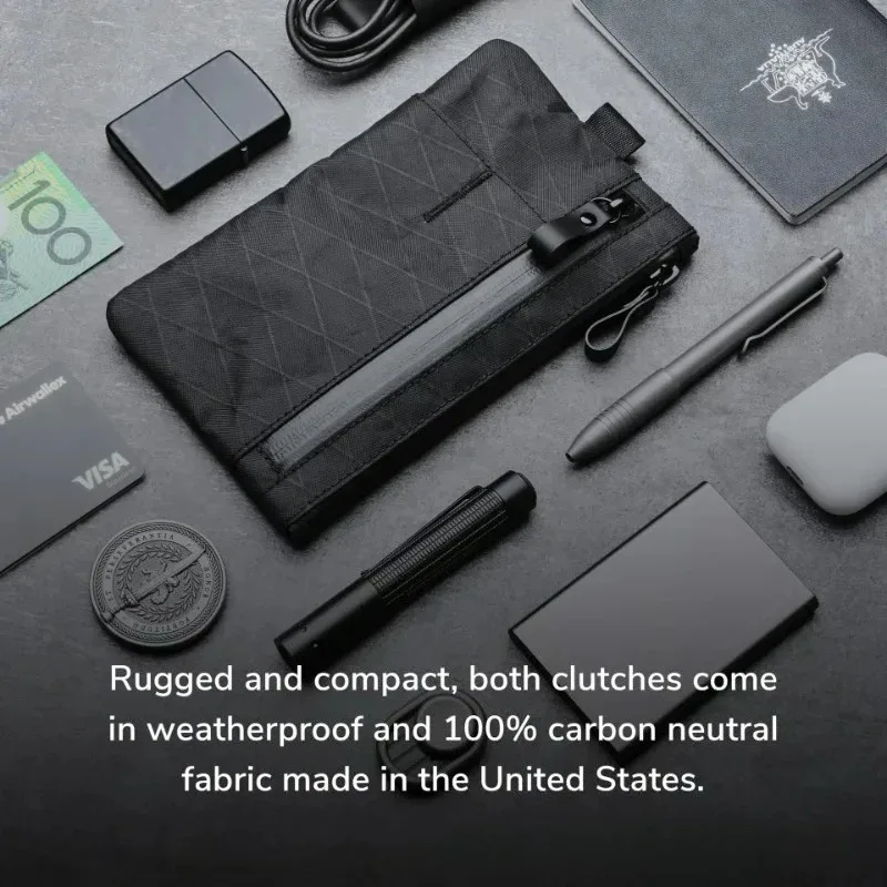 Bolso hermoso impermeable para hombre, muñeca de gran capacidad, portátil, multifuncional, billetera cero, bolsa para tarjetas de viaje, bolsa de almacenamiento de herramientas