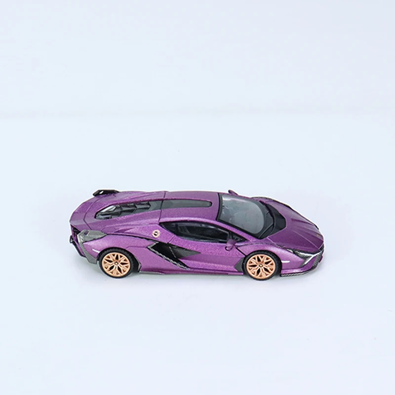 MINIGT 1:64 Model Car Lambor Sian FKP 37 Alloy Sport Vehicle Matt Purple #588 LHD