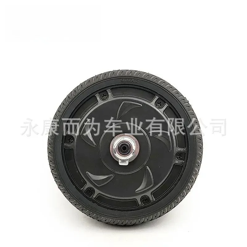 6.5 Inch Solid Wheel Scooter Motor 24V 36V 48V 350W Toothless Electric Scooter Motor for Replacement