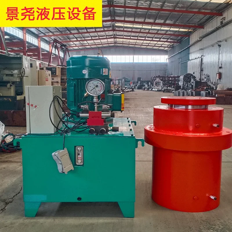 Large tonnage hydraulic jack engineering heavy duty 300/630 ton double acting baler flange cylinder