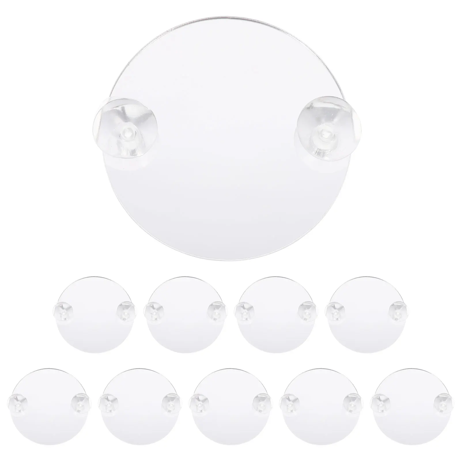 

10pcs Suction Decorative Fish Tank Mirror Premium Acrylic Betta Betta Training Mirrors Training Mirror Aquarium Decoration
