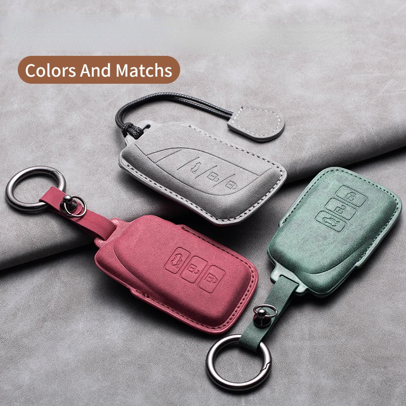 

Car Key Case Cover Shell for Lexus ES LS UX UX 300e NX LC NX GS RX IS ES GX LX RC 200 250 350 LS 450H 300H Leather Keychain