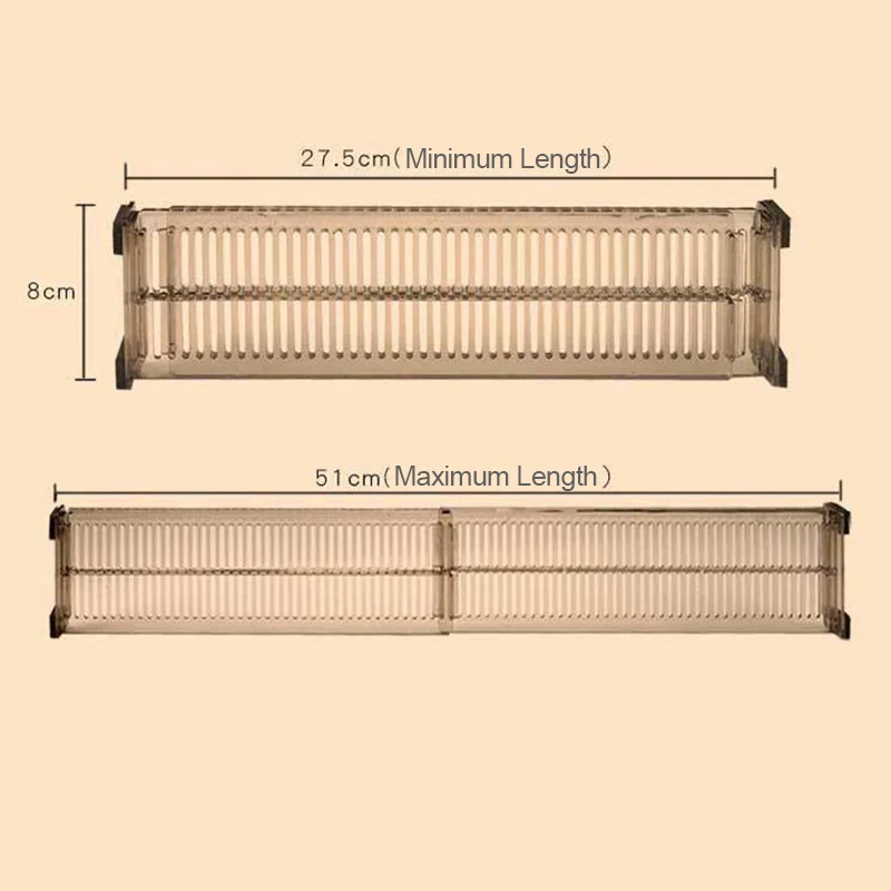 2Pcs Adjustable Drawer Divider Organiser DIY Room Kitchen Storage Separators