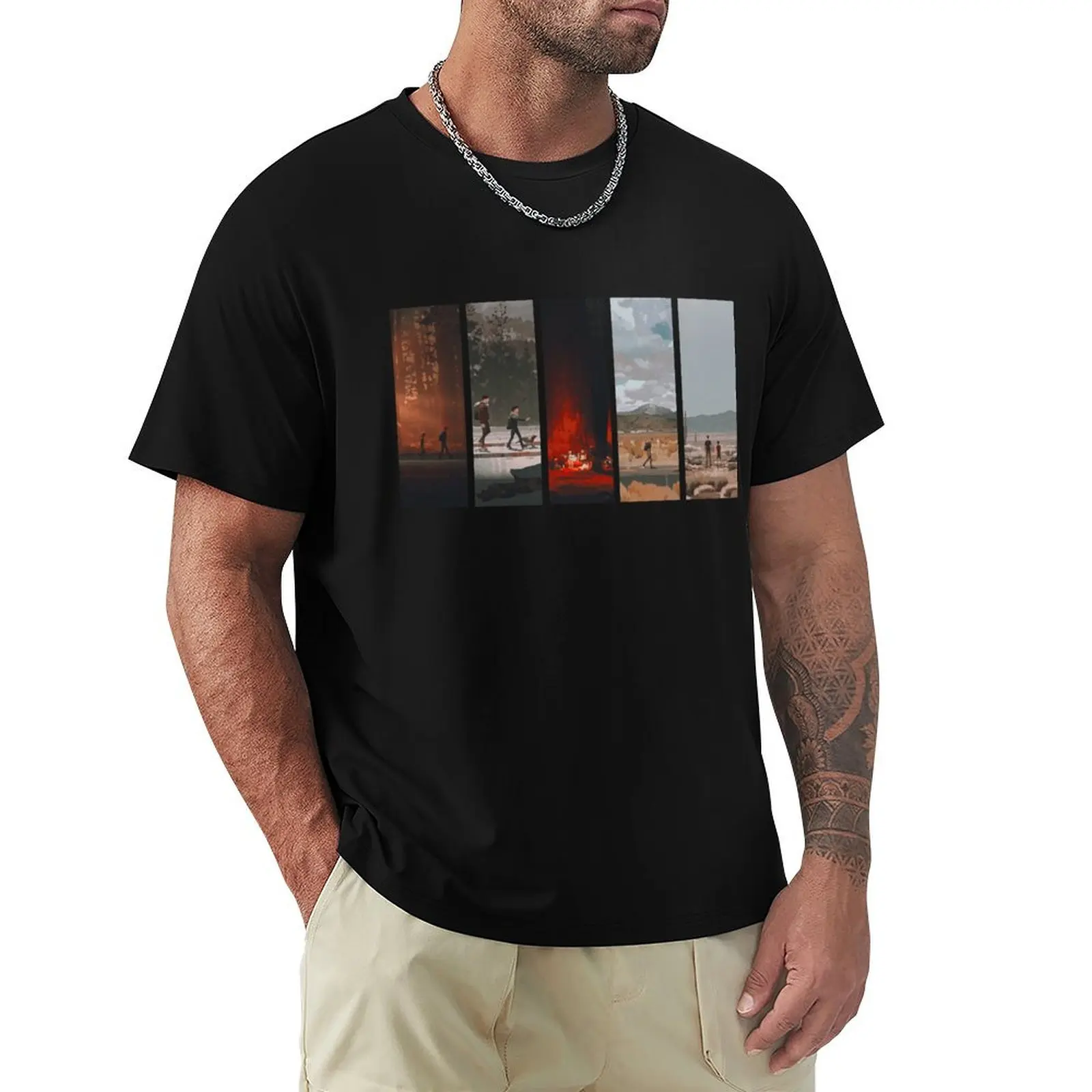 

Life Is Strange 2 Journey T-Shirt man clothes heavyweights mens t shirts casual stylish