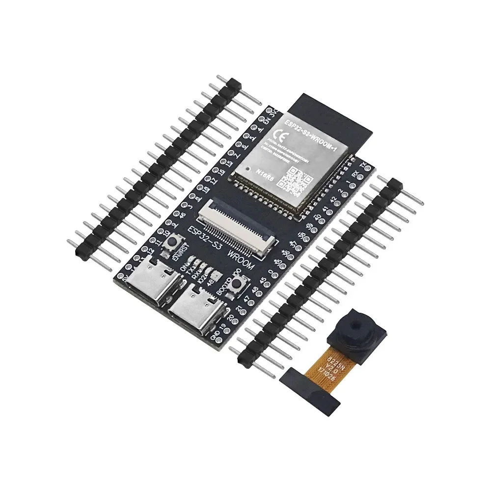 Placa de desarrollo ESP32-S3 WROOM N16R8 CAM, WiFi, módulo bluetooth, colocada con cámara OV2640/5640